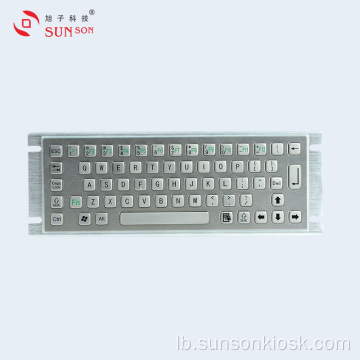 IP65 Metal Keyboard mat Track Ball
